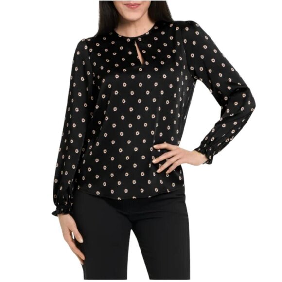 NWOT Ted Baker Blouse | Black Floral - Picture 1 of 6